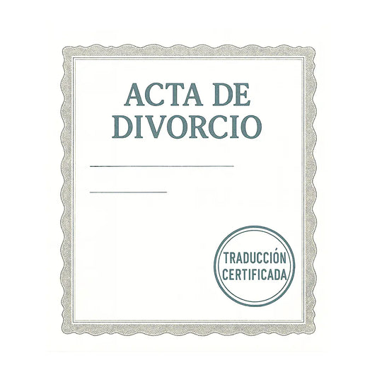 Acta de Divorcio
