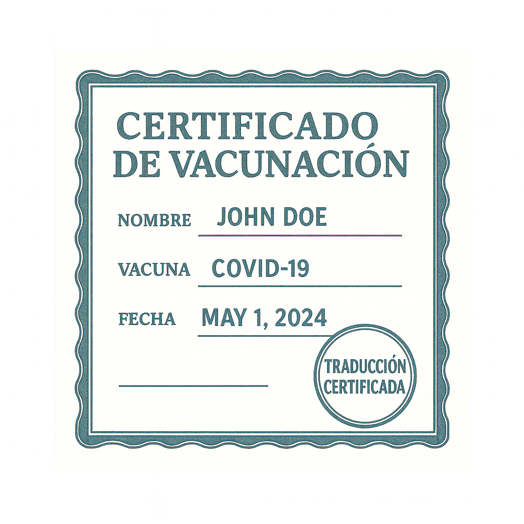 Certificado de Vacunación