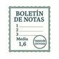 Boletín de notas