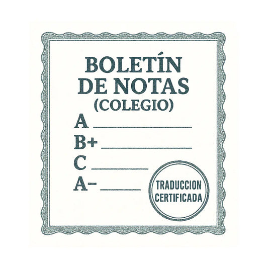 Boletín de Notas (Colegio)